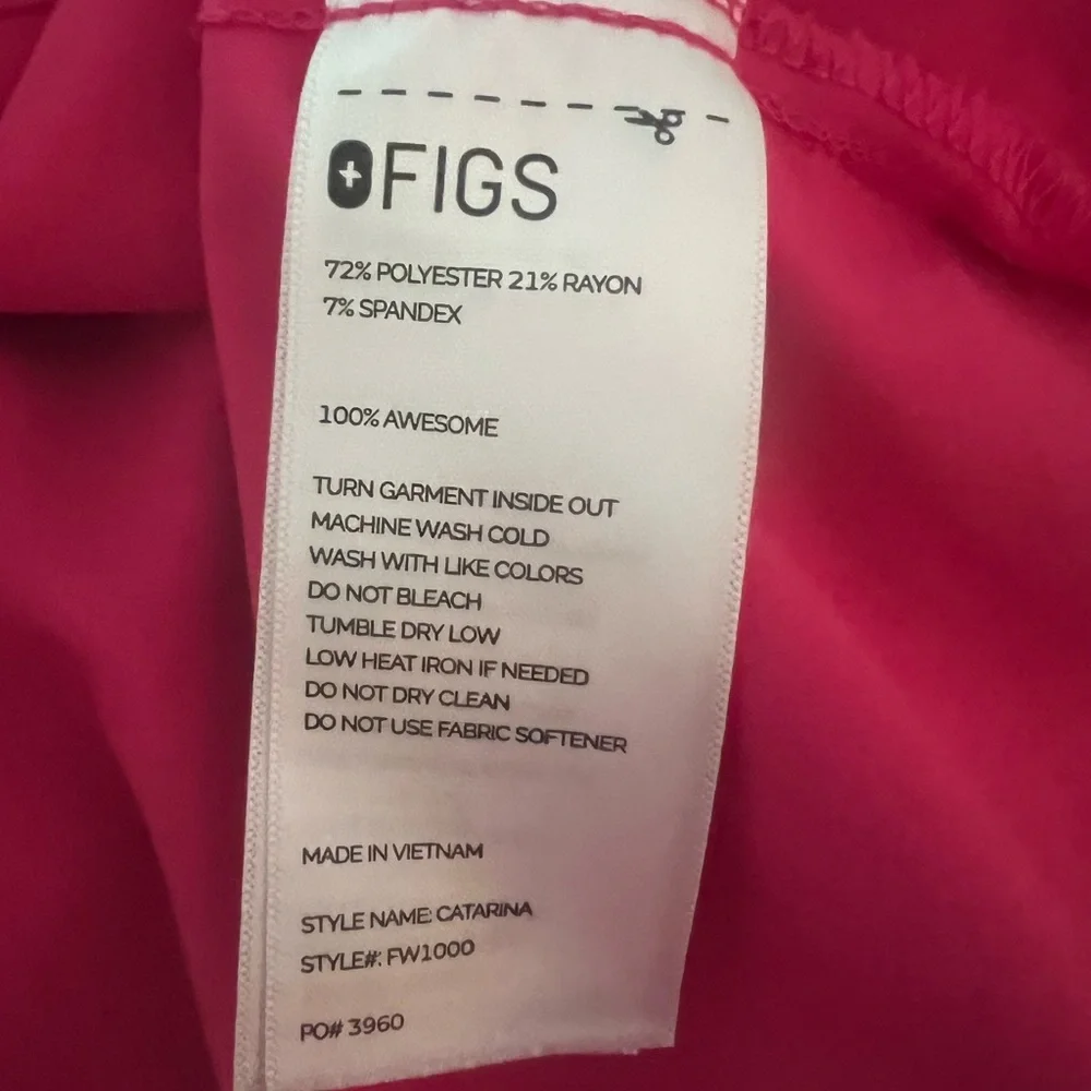 FIGS Scrub Set Top:Short Sleeve Size XL Pants:Elastic Waistband & Ankles Size L - Picture 7 of 15